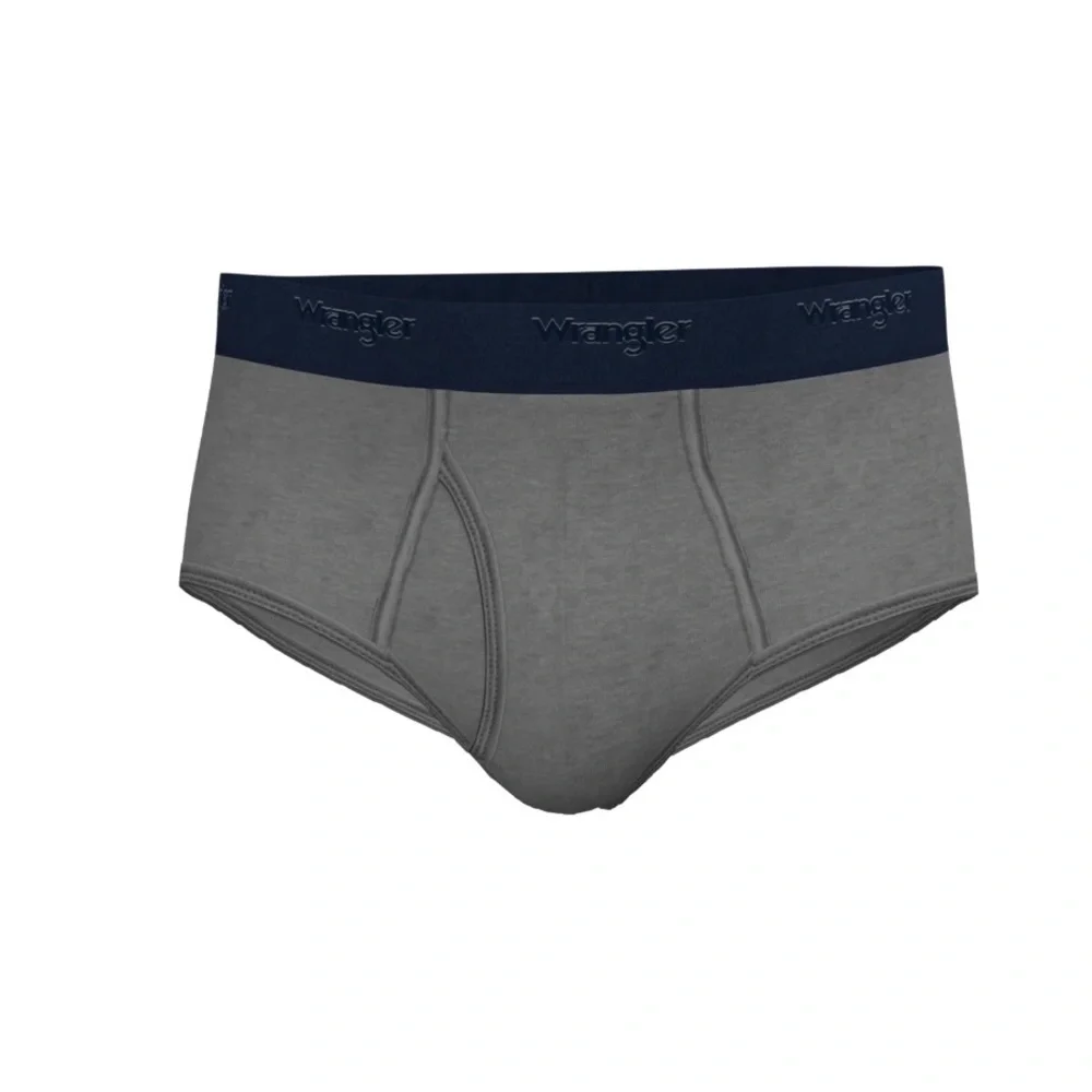 Wrangler Men's Cotton Stretch Brief Set, Briefs Underwear for Men, 2XL, 6 Pack